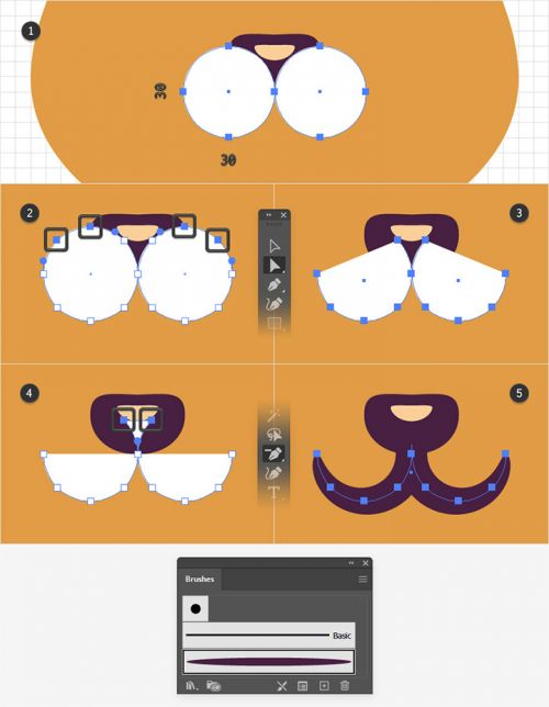 آموزش طراحی لوگوی سگ در ایلوستریتور